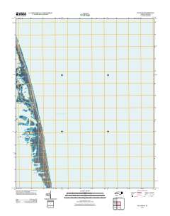 Pea Island 2011 topographic map thumbnail