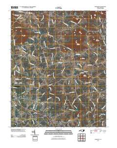 Hiddenite 2010 topographic map thumbnail