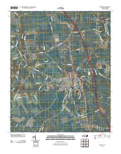 Burgaw 2010 topographic map thumbnail