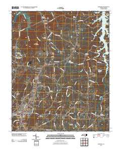 Roxboro 2010 topographic map thumbnail
