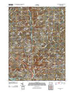 Collegeville 2010 topographic map thumbnail