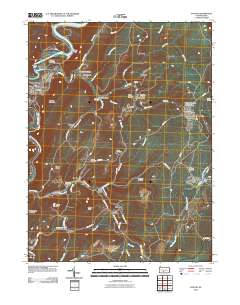 Saxton 2010 topographic map thumbnail