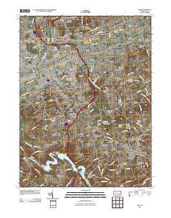 York 2010 topographic map thumbnail