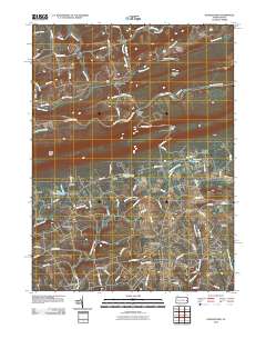 Kunkletown 2010 topographic map thumbnail