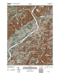 Pittston 2010 topographic map thumbnail