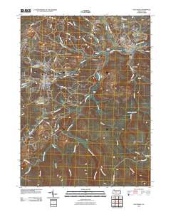 Houtzdale 2010 topographic map thumbnail
