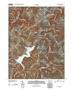 Hooversville 2010 topographic map thumbnail