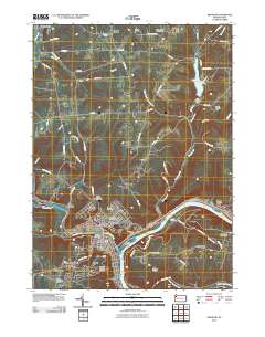 Franklin 2010 topographic map thumbnail