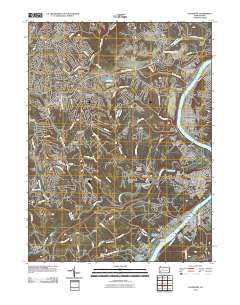 Glassport 2010 topographic map thumbnail