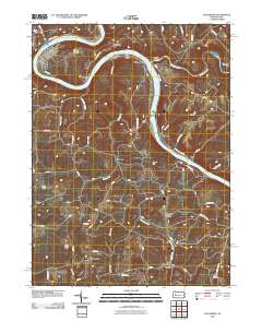 East Brady 2010 topographic map thumbnail