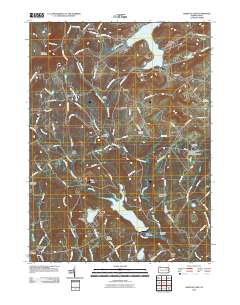 Harveys Lake 2010 topographic map thumbnail