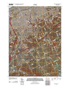Erie South 2010 topographic map thumbnail