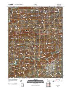 Kutztown 2010 topographic map thumbnail