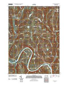 Laceyville 2010 topographic map thumbnail