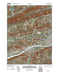 Mifflinville 2010 topographic map thumbnail