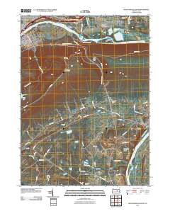Montoursville South 2010 topographic map thumbnail