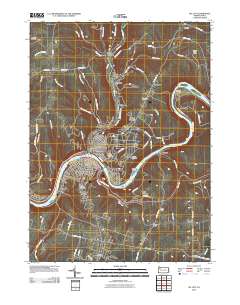 Oil City 2010 topographic map thumbnail