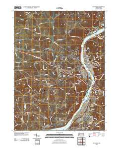 Kittanning 2010 topographic map thumbnail