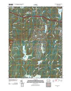 Pecks Pond 2010 topographic map thumbnail