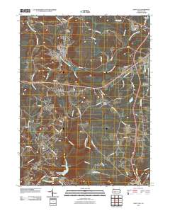 Nanty Glo 2010 topographic map thumbnail