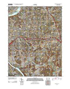 Braddock 2010 topographic map thumbnail
