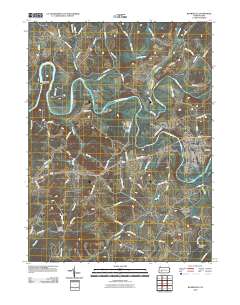 Blairsville 2010 topographic map thumbnail