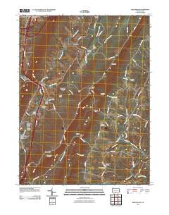 Breezewood 2010 topographic map thumbnail