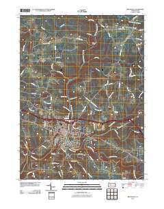 Brookville 2010 topographic map thumbnail