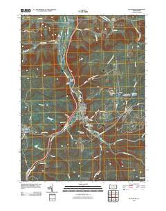 Blossburg 2010 topographic map thumbnail