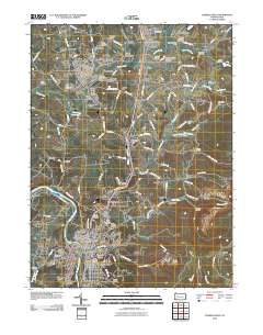 Connellsville 2010 topographic map thumbnail