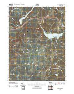 Brush Valley 2010 topographic map thumbnail
