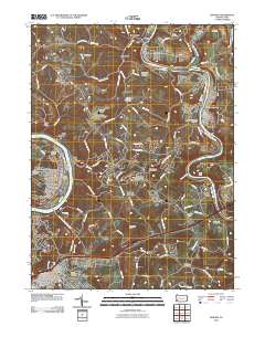 Donora 2010 topographic map thumbnail