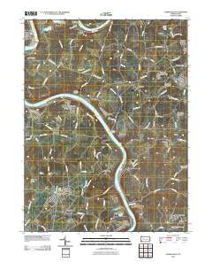 Carmichaels 2010 topographic map thumbnail