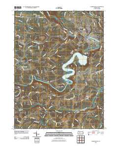 Curwensville 2010 topographic map thumbnail