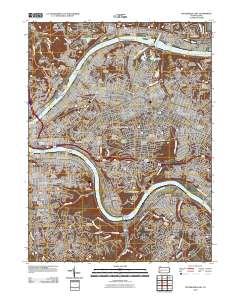 Pittsburgh East 2010 topographic map thumbnail