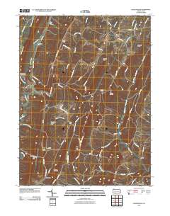 Chaneysville 2010 topographic map thumbnail