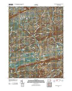 Brodheadsville 2010 topographic map thumbnail