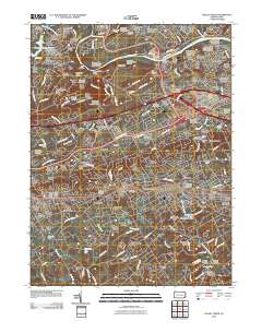 Valley Forge 2010 topographic map thumbnail