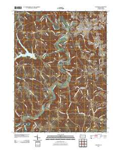 Aliquippa 2010 topographic map thumbnail