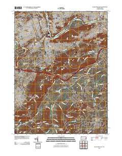 Allentown East 2010 topographic map thumbnail