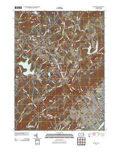 Kingston 2010 topographic map thumbnail