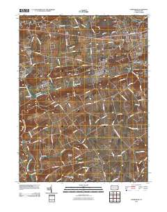 Parkesburg 2010 topographic map thumbnail