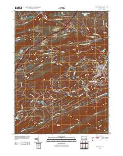Minersville 2010 topographic map thumbnail