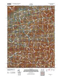 Slatedale 2010 topographic map thumbnail