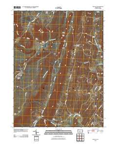 Saltillo 2010 topographic map thumbnail