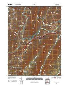 Burnt Cabins 2010 topographic map thumbnail
