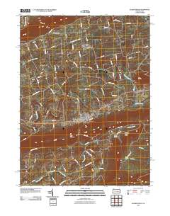 Elizabethville 2010 topographic map thumbnail