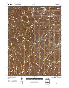 Claysville 2010 topographic map thumbnail