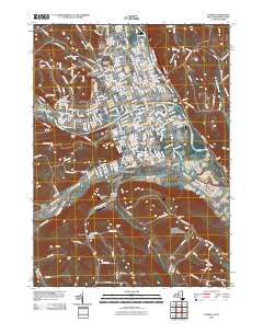 Elmira 2010 topographic map thumbnail