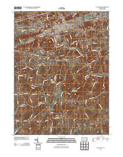 Coatesville 2010 topographic map thumbnail